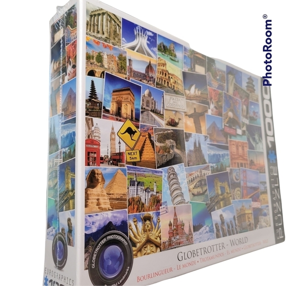 EuroGraphics World Globetrotter Jigsaw Puzzle 1000 Piece - Picture 1 of 4